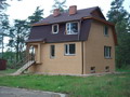 Трехэтажный качественный дом площадью 170 кв.м.+ сруб 40 кв.м.(баня), в Рижском районе (Адажский округ, поселок  Kadaga). Недалеко от Риги, Латвия